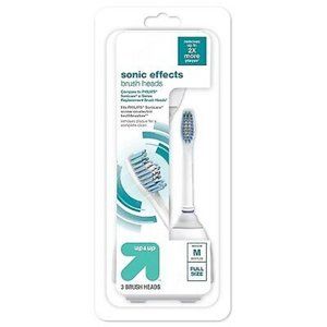 Up & Up 3-pack Sonic Effects Brush Heads (comparable to Philips Sonicare) NWT